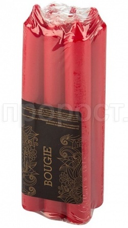 Свечи столовые Simple (6шт) бордо 007887