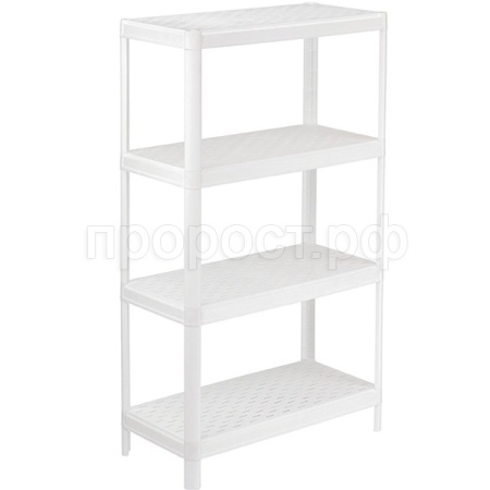 Полка 4 секции АРМАДА белый М2701 /3шт/М-пласт