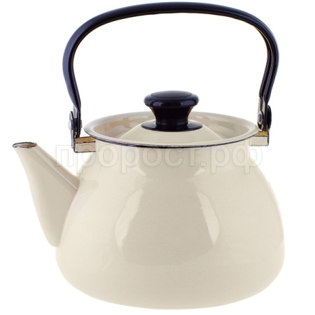 Чайник 3л с метал. ручкой сферич. слоновая кость без декора 42104-122-У4 /4шт/Керчь