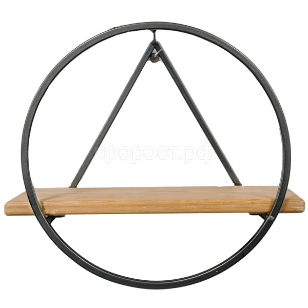 Подставка (каркас) ЛОФТ настенная ТРЕУГОЛЬНИК 51-05 графит 36*17см РЗДИ