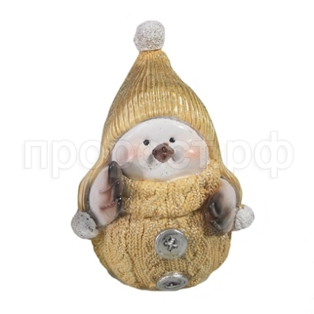 Снегирь девочка(беж)L8W10H15см 626847/W038