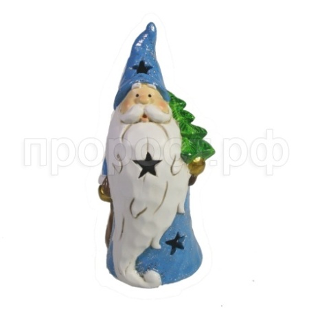 Дед Мороз с Елкой (синий) светодиодн L8.5W6.5H16 714188