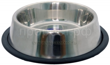 Миска металлическая на резинке 0,95л АМР095