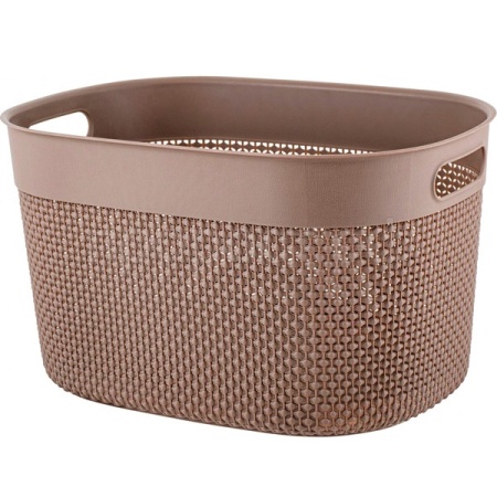 Корзина д/хранения OSLO 6л шоколадный мокко PT1351 /10шт/ПР
