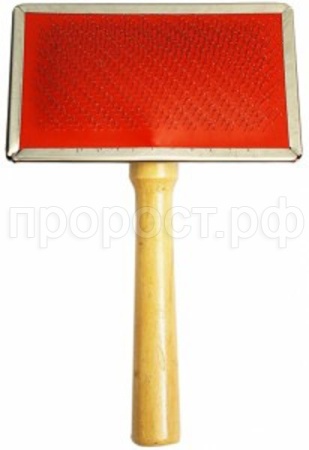 Щетка средняя с металлическими зубьями 14*12см/Т9501/Евро